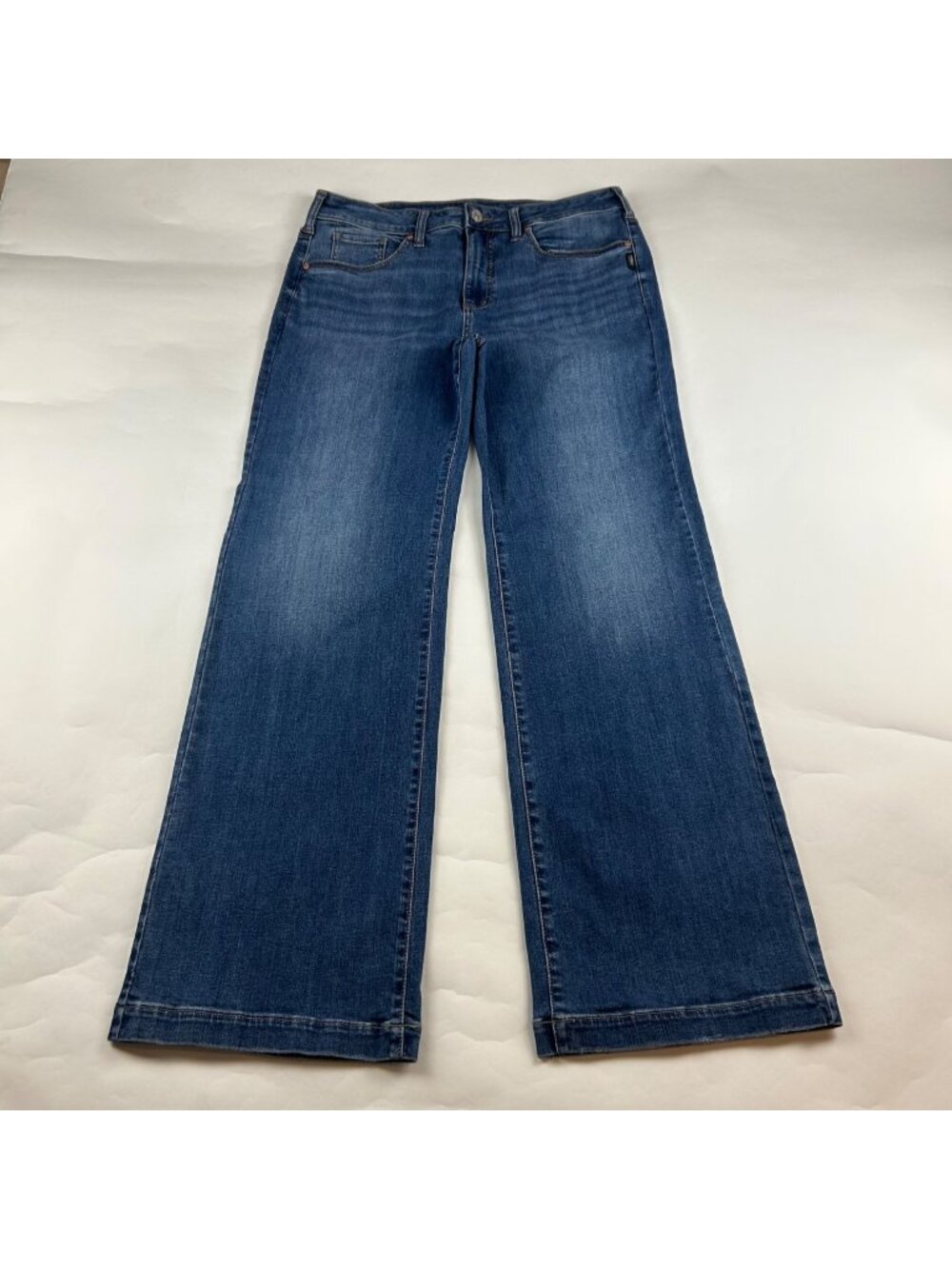 LONG Silver Jeans Stretch Denim High Rise Wide Leg Avery Trouser Jeans 34